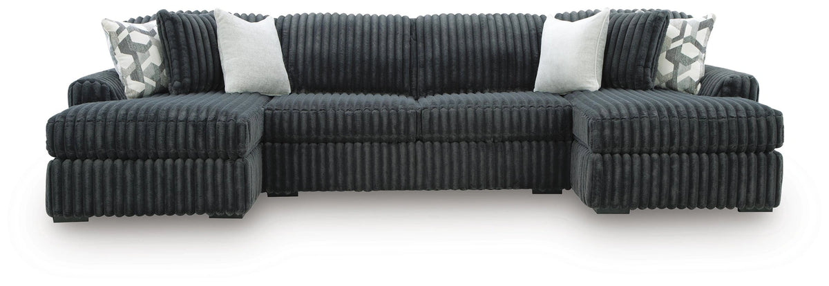 Midnight-Madness Sectional with Chaise