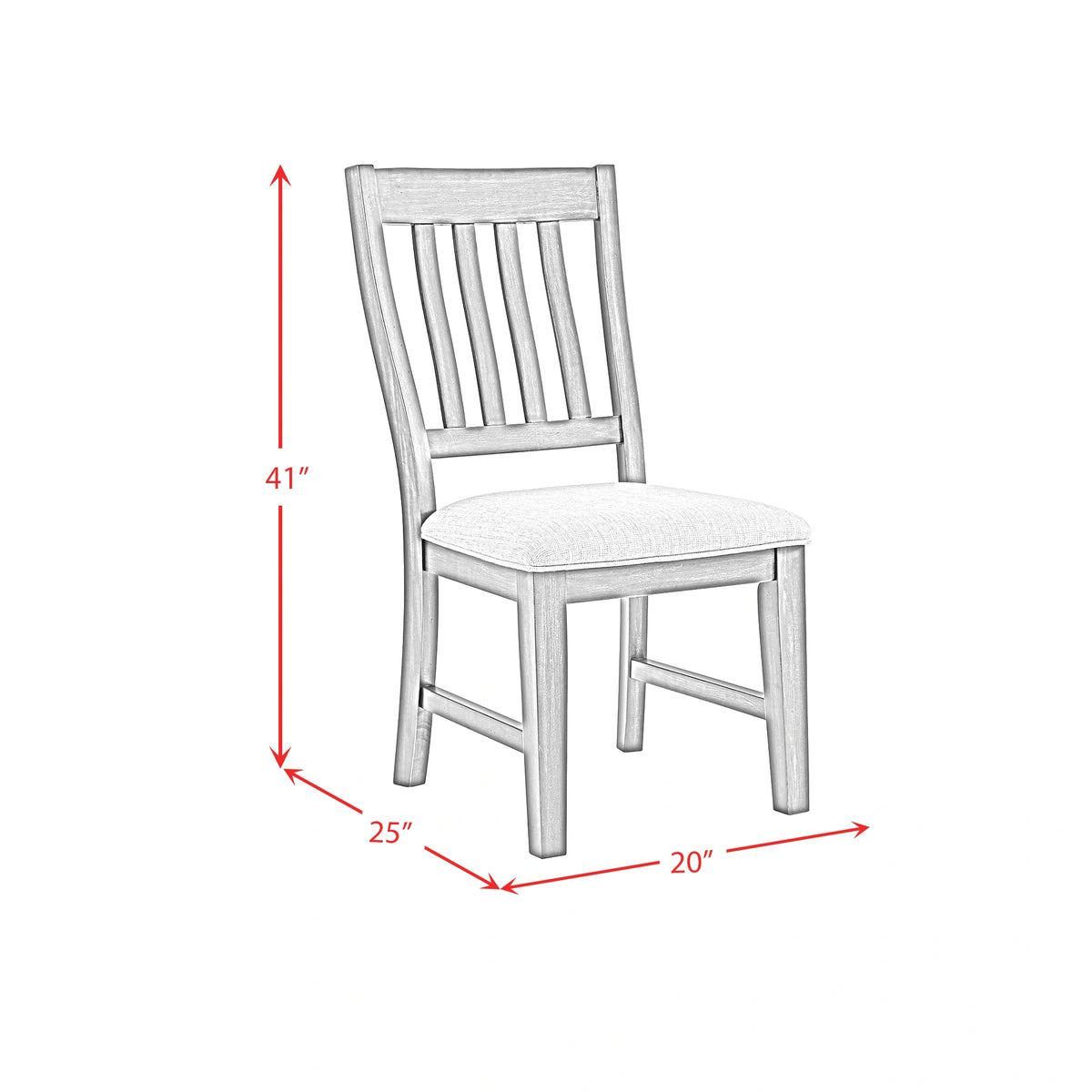 Montrose Dining Side Chair with Light Grey Fabric in Espresso (2 Per Carton)