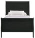 Louis Philippe Twin Panel Bed in Black - Jack’s Furniture and More (Laredo, TX)