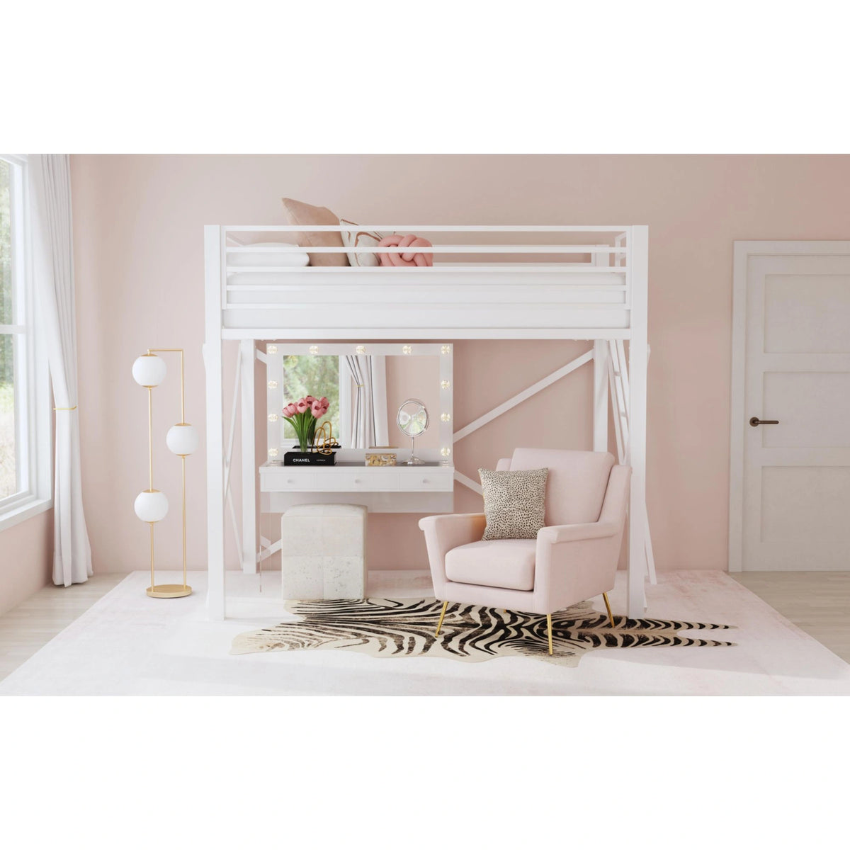 Talia Full Loft Bunk and Ladder