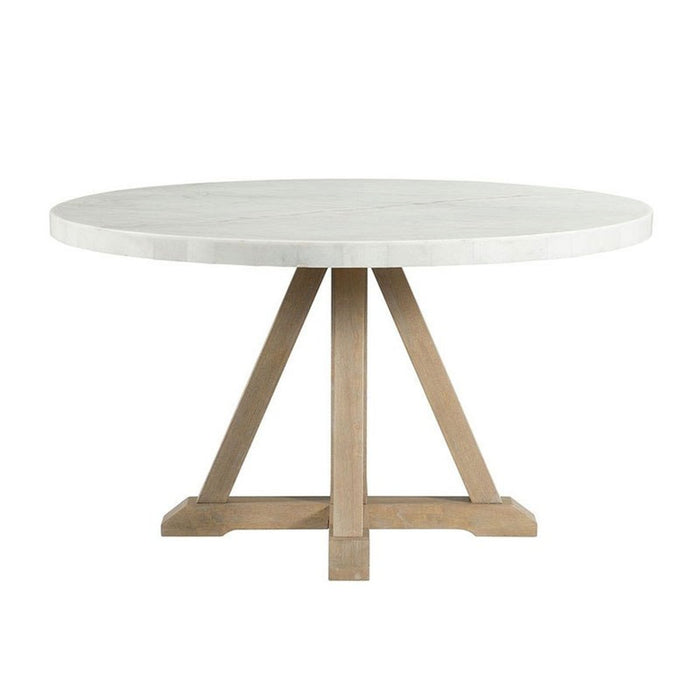 Elements International Lakeview Round Dining Table in Natural image