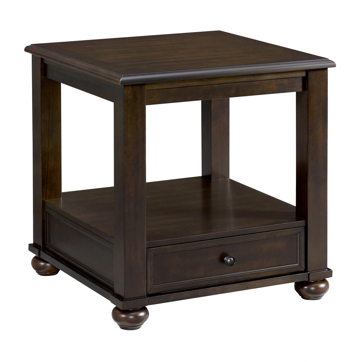 Wagner 2PC Occasional Table Set in Cherry-Rectangular Lift-Top Coffee Table & End Table