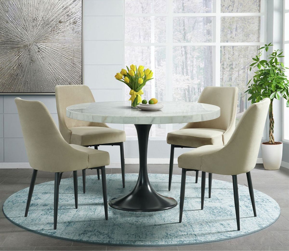 Celeste Side Chair (Set of 2) in Cream - Jack’s Furniture and More (Laredo, TX)