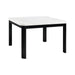 Elements International Francesca Counter Height Dining Table in White and Black image