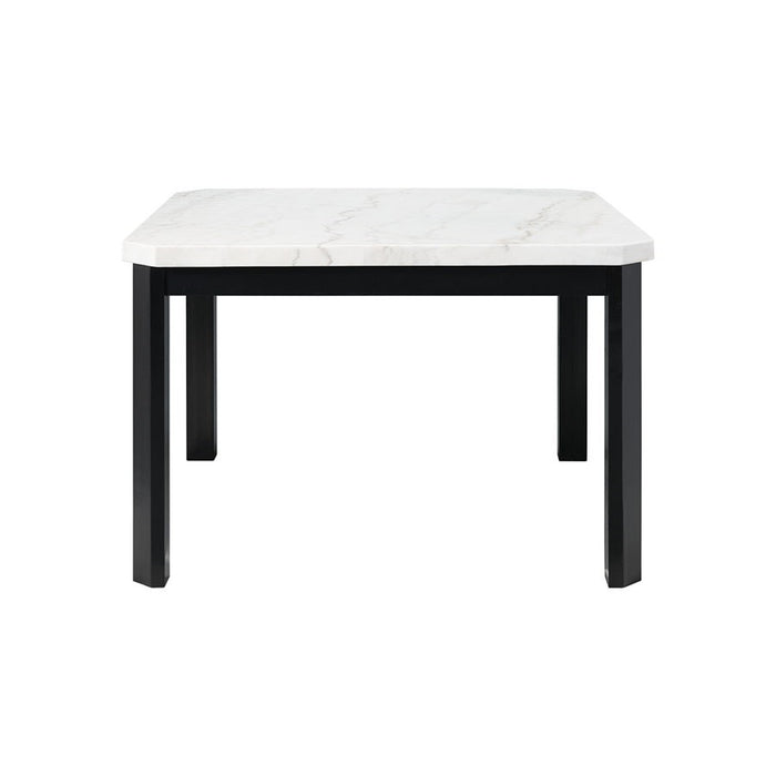 Francesca Counter Height Dining Table in White and Black - Jack’s Furniture and More (Laredo, TX)