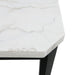 Francesca Counter Height Dining Table in White and Black - Jack’s Furniture and More (Laredo, TX)