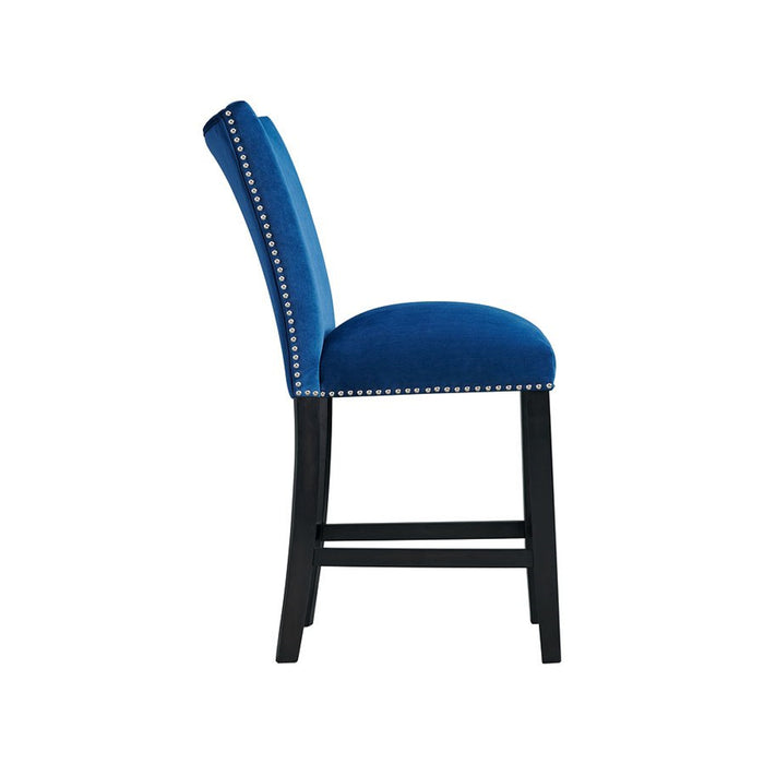 Francesca Counter Height Side Chair (Set of 2) in Blue - Jack’s Furniture and More (Laredo, TX)