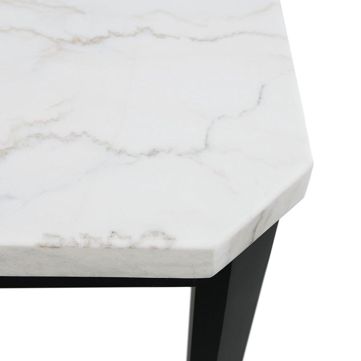 Francesca Rectangular Dining Table in White and Black - Jack’s Furniture and More (Laredo, TX)