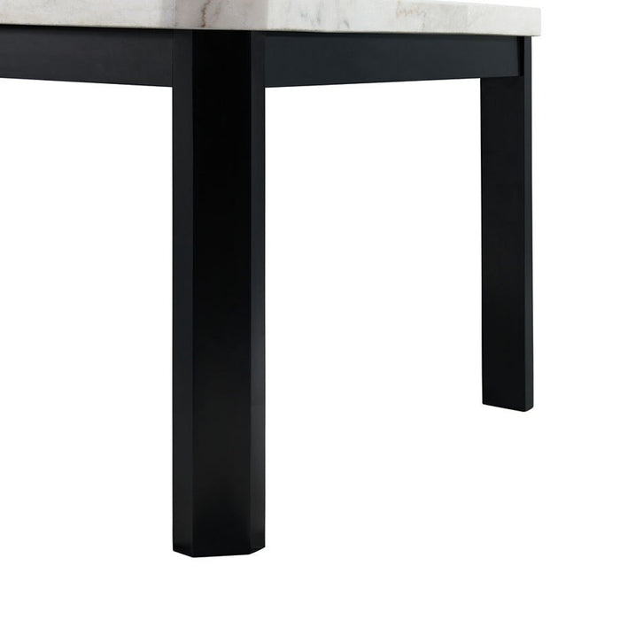 Francesca Rectangular Dining Table in White and Black - Jack’s Furniture and More (Laredo, TX)