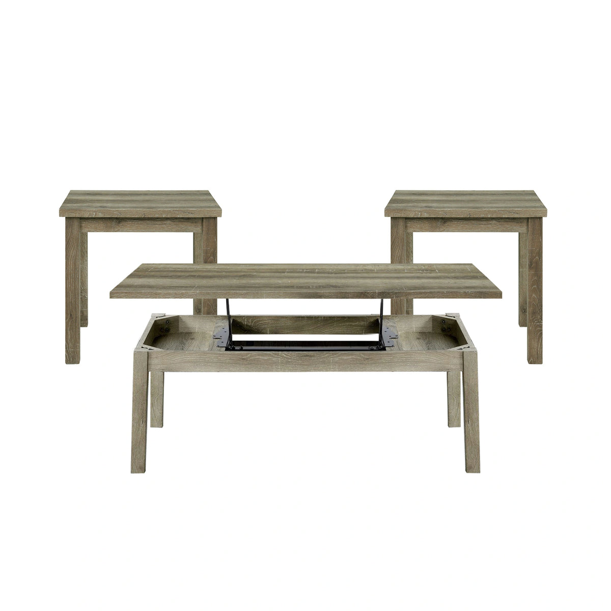 Oak Lawn Three Pack Occasional Set (Lift Top Coffee Table)