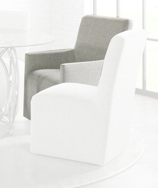 Elements International Merlin Arm Chair (Set of 2) in Gray image