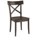 New Bedford Coronado Wooden Side Chair (Set of 2) in Dark Wood - Jack’s Furniture and More (Laredo, TX)