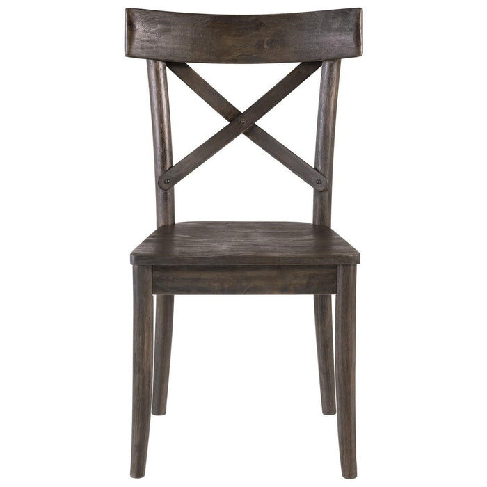 New Bedford Coronado Wooden Side Chair (Set of 2) in Dark Wood - Jack’s Furniture and More (Laredo, TX)