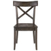 New Bedford Coronado Wooden Side Chair (Set of 2) in Dark Wood - Jack’s Furniture and More (Laredo, TX)