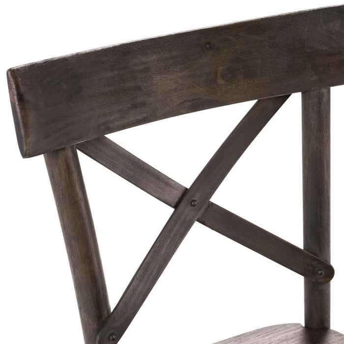 New Bedford Coronado Wooden Side Chair (Set of 2) in Dark Wood - Jack’s Furniture and More (Laredo, TX)