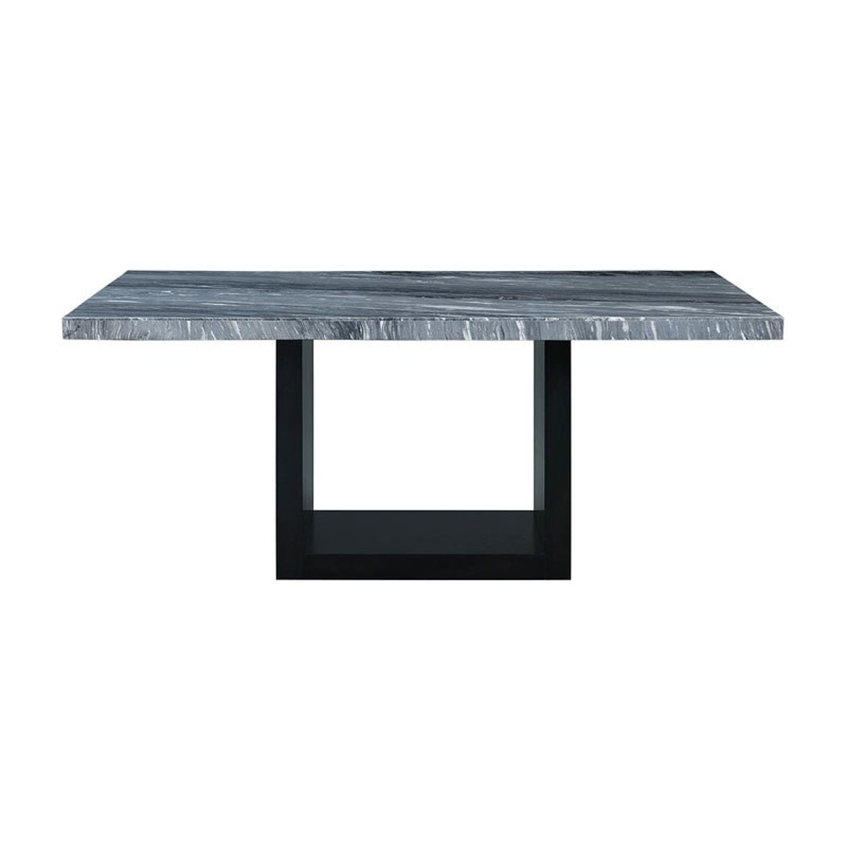 Valentino Dining Table in Grey/Black - Jack’s Furniture and More (Laredo, TX)