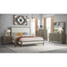 Versailles King Upholstered Panel Bed in Grey - Jack’s Furniture and More (Laredo, TX)