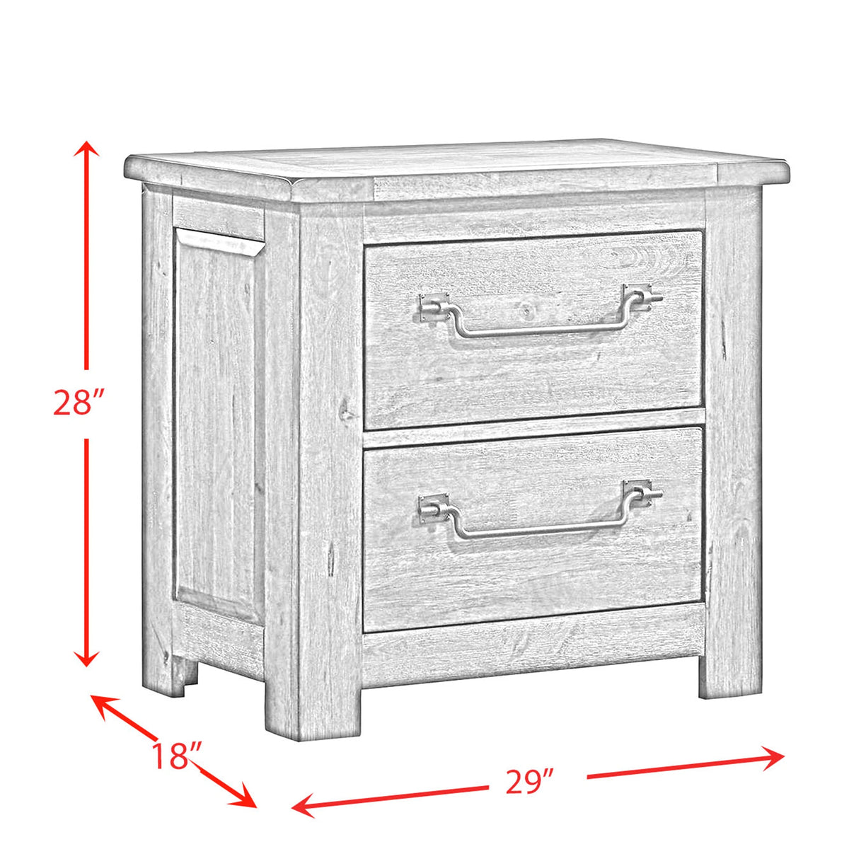 Maverick Bedroom Set with 2 Nightstands