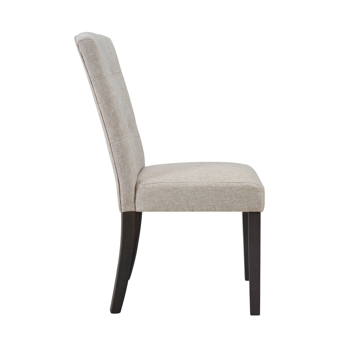 Lexi Tufted Fabric Side Chair in Beige (2 Per Pack)