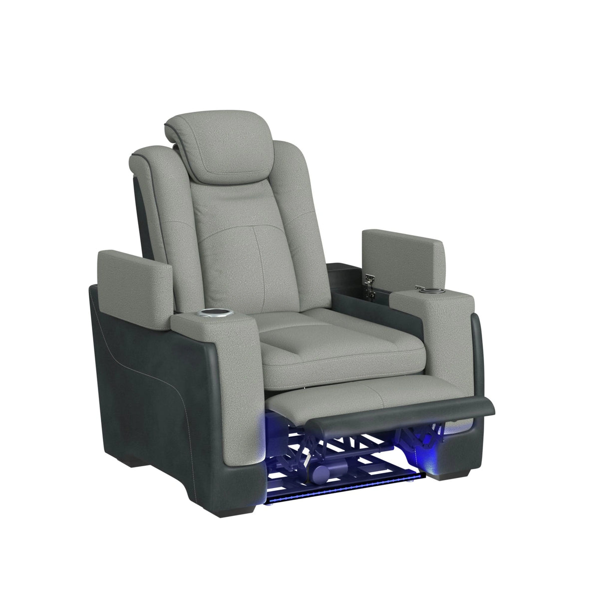 Lantana Power Motion Recliner with Power Headrest, Led, Wireless Charger and Cup Holder