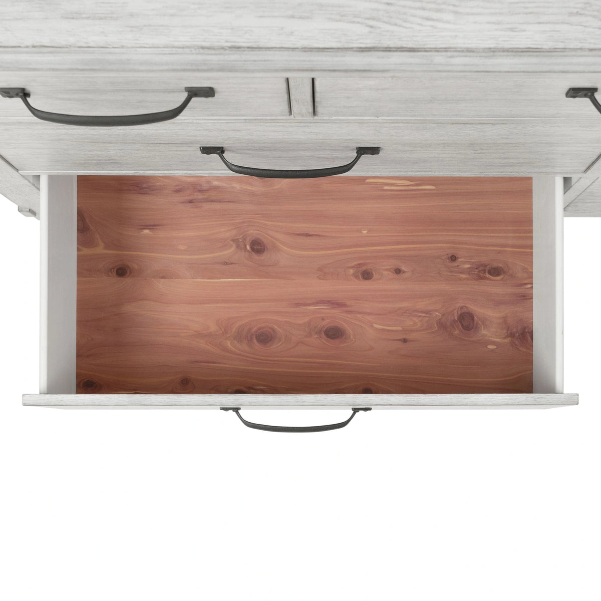 Scott Platform Storage Bedroom Set White Finish