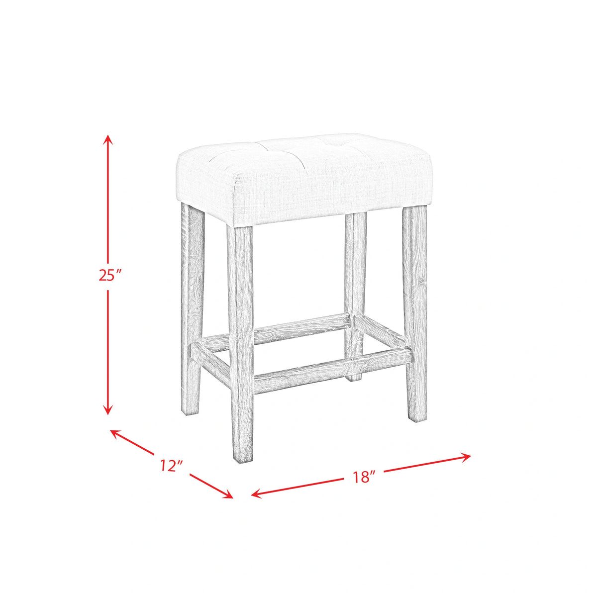 Oak Lawn Charcoal Grey Bar Table Single Pack (Table + 3 Grey Fabric Stools)