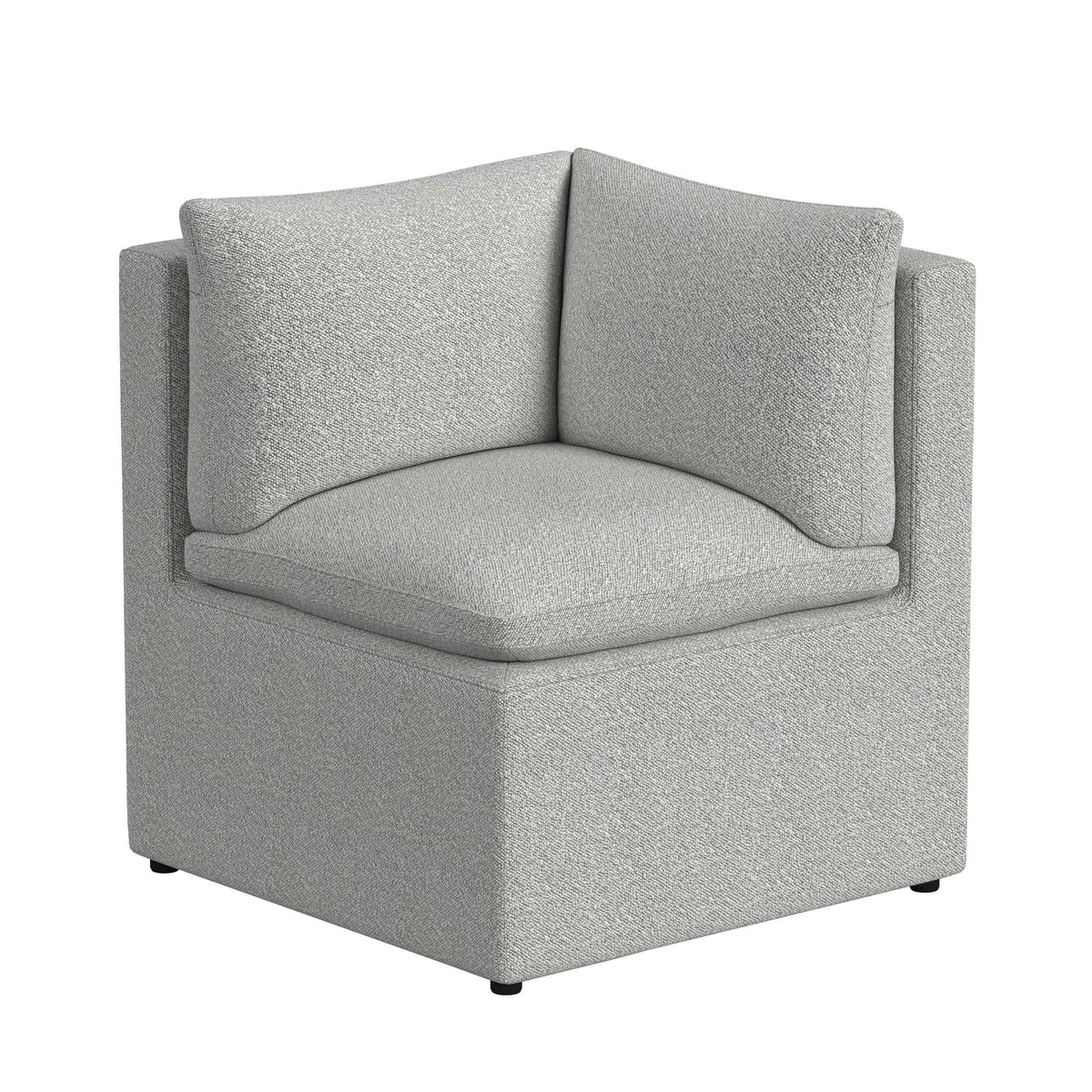 Portland UPH Corner Nook in Grey Boucle