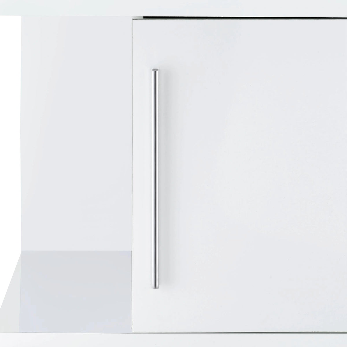 Wendolyn Wine Cabinet with Light in Glossy White