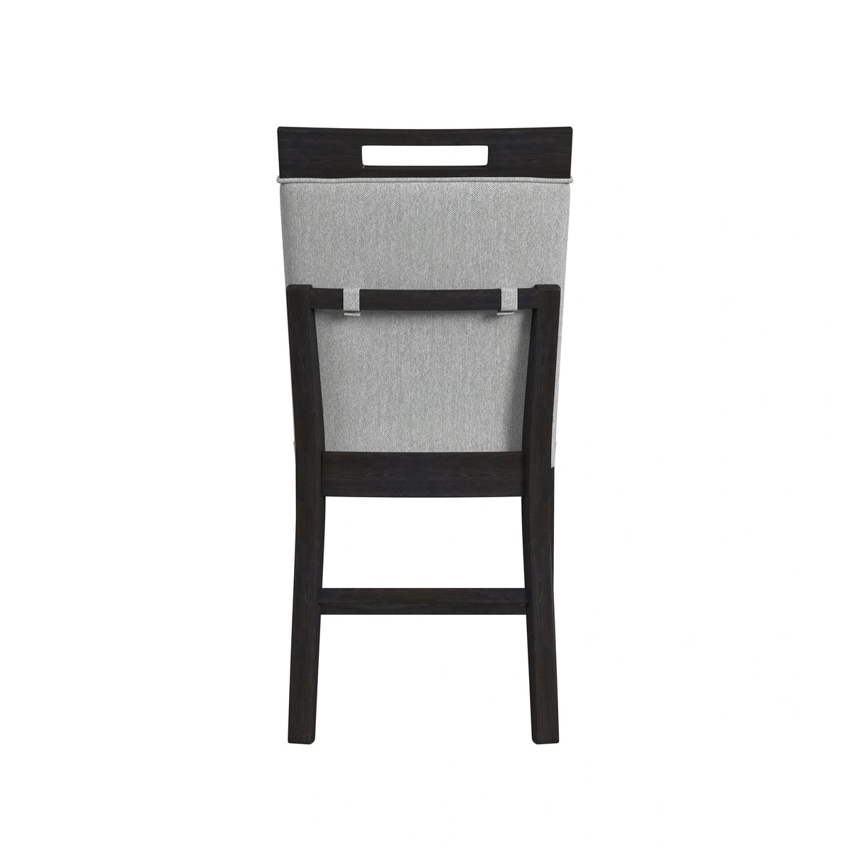 Transcend Side Chair with Light Grey Fabric in Charcoal (2 Per Carton)
