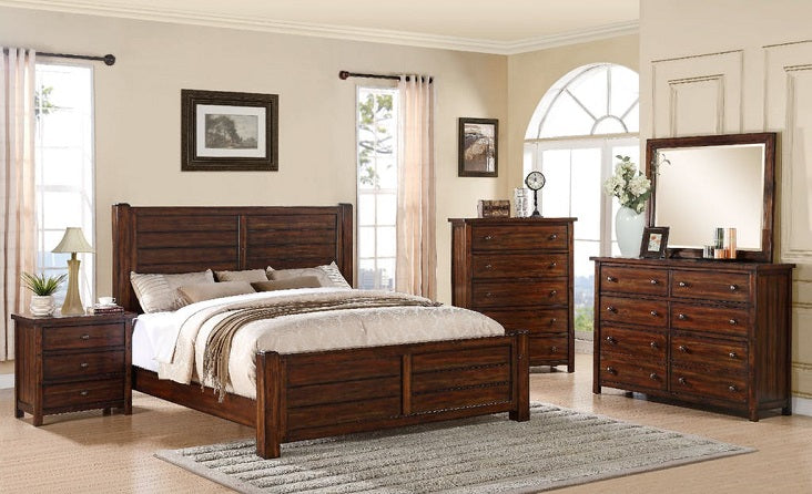Dawson Creek Queen Bed in Chestnut - Jack’s Furniture and More (Laredo, TX)