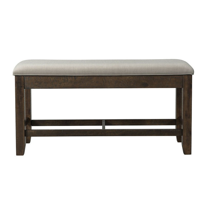 Colorado Counter Height Bench in Charcoal - Jack’s Furniture and More (Laredo, TX)