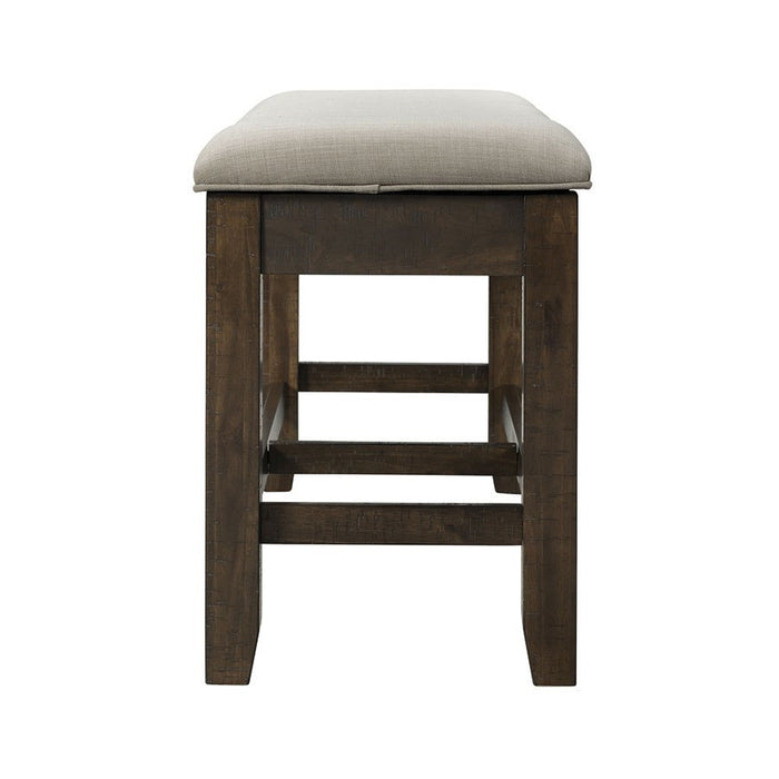 Colorado Counter Height Bench in Charcoal - Jack’s Furniture and More (Laredo, TX)