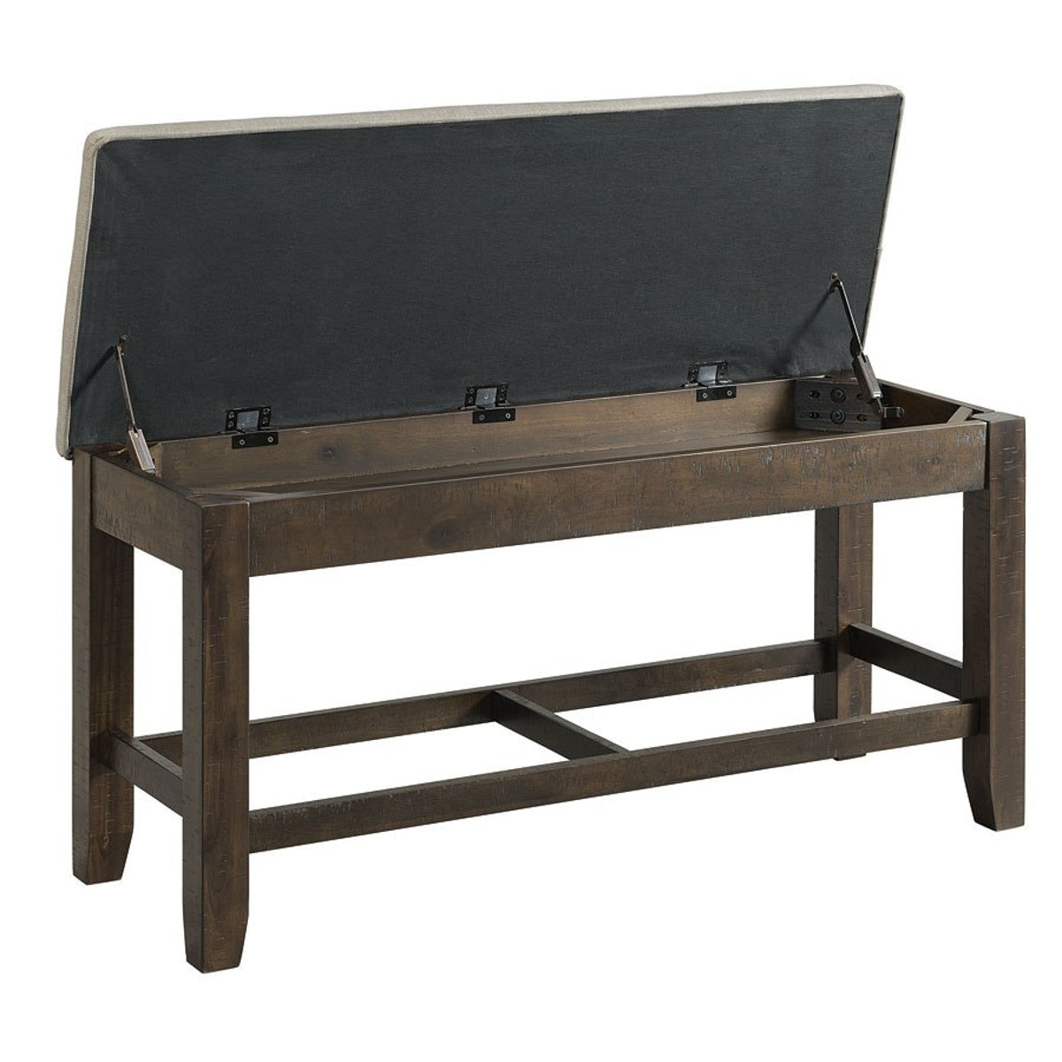 Colorado Counter Height Bench in Charcoal - Jack’s Furniture and More (Laredo, TX)