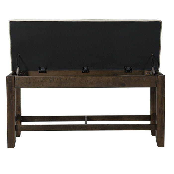 Colorado Counter Height Bench in Charcoal - Jack’s Furniture and More (Laredo, TX)