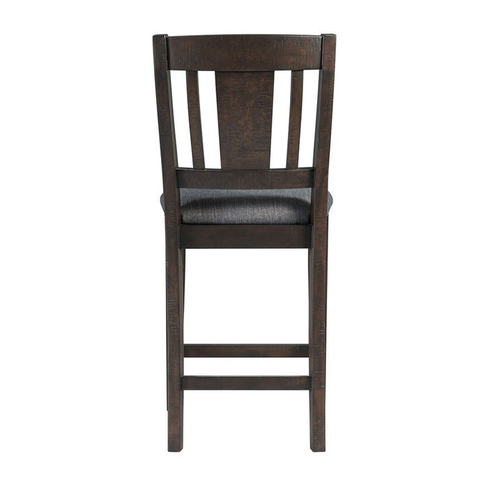 Cash Counter Height Chair (Set of 2) in Rustic Distressed Espresso - Jack’s Furniture and More (Laredo, TX)