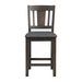 Cash Counter Height Chair (Set of 2) in Rustic Distressed Espresso - Jack’s Furniture and More (Laredo, TX)