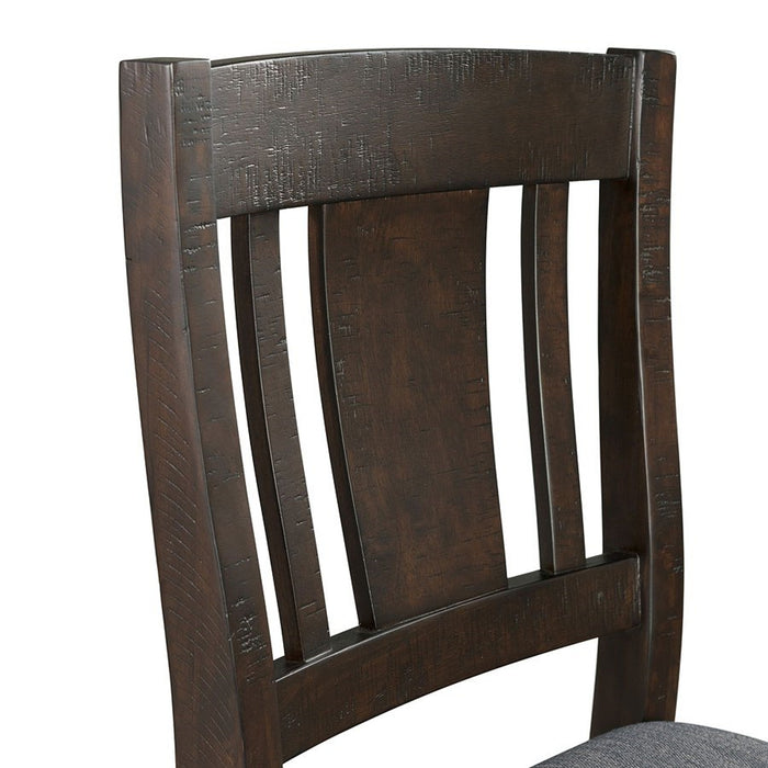 Cash Counter Height Chair (Set of 2) in Rustic Distressed Espresso - Jack’s Furniture and More (Laredo, TX)