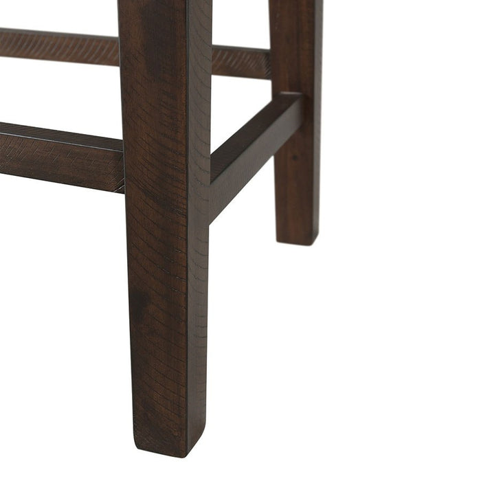 Cash Counter Height Chair (Set of 2) in Rustic Distressed Espresso - Jack’s Furniture and More (Laredo, TX)