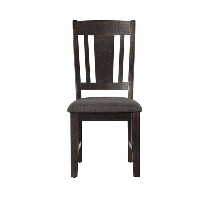 Cash Side Chair (Set of 2) in Rustic Distressed Espresso - Jack’s Furniture and More (Laredo, TX)