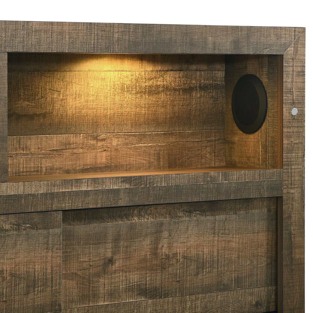 Bailey Bookcase Panel Bedroom Set with Bluetooth