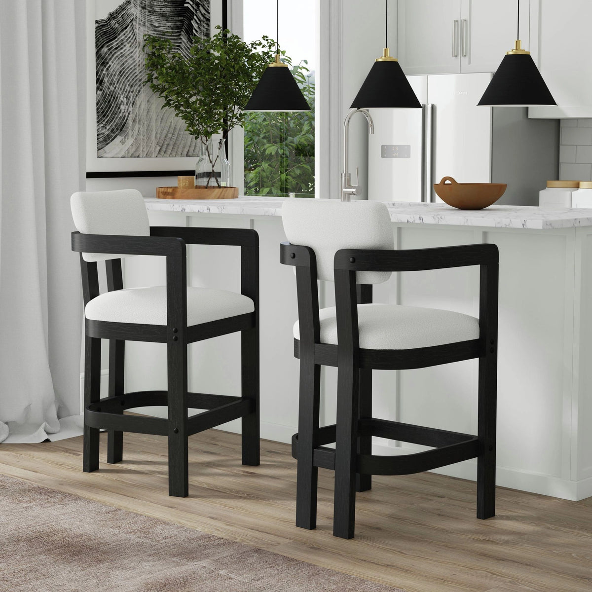 Portland Bar Stool in Black