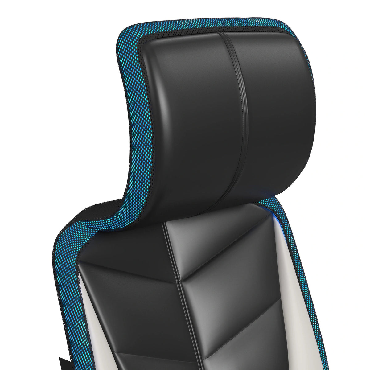 Rollins Gaming Chair with LED and Speaker in Black and Khaki - 3A Packing