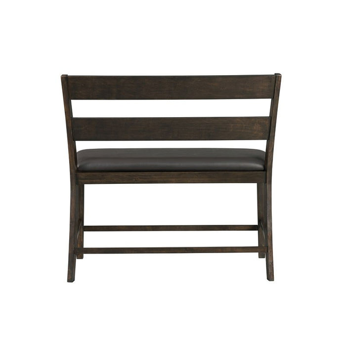 Mango Counter Height Bench in Dark Brown - Jack’s Furniture and More (Laredo, TX)