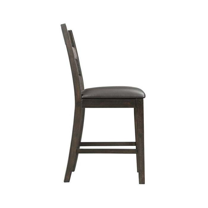 Mango Counter Height Side Chair (Set of 2) in Dark Brown - Jack’s Furniture and More (Laredo, TX)