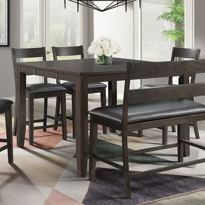 Mango Counter Height Dining Table in Dark Brown - Jack’s Furniture and More (Laredo, TX)