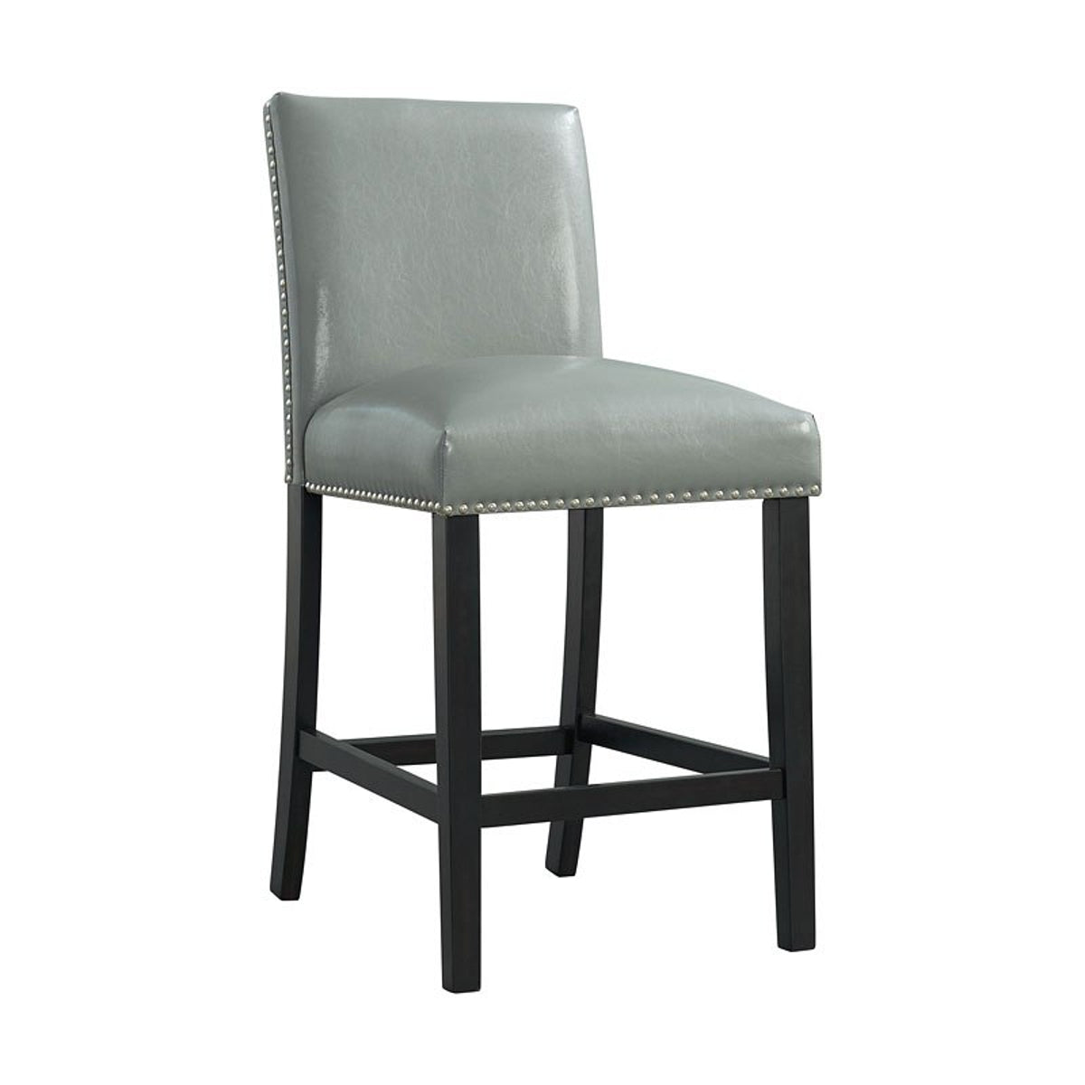 Elements International Meridian Counter Height Chair (Set of 2) in Grey image