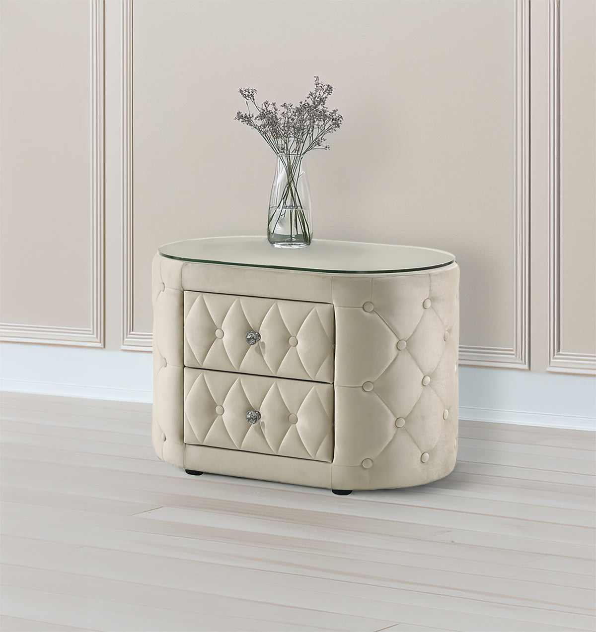 Voltare Nightstand Ivory - Jack’s Furniture and More (Laredo, TX)