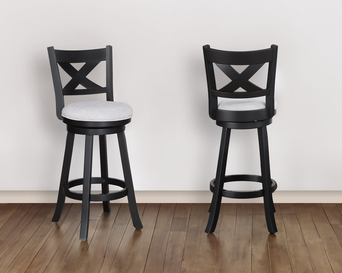 Kipper Swivel Bar Stool Dove Knockdown - Jack’s Furniture and More (Laredo, TX)