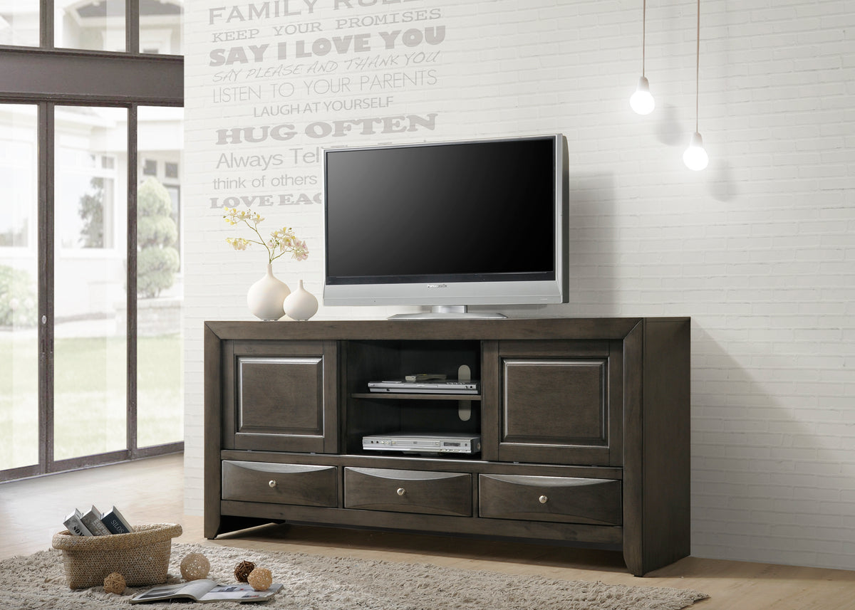 Emily TV Stand Grey - Jack’s Furniture and More (Laredo, TX)