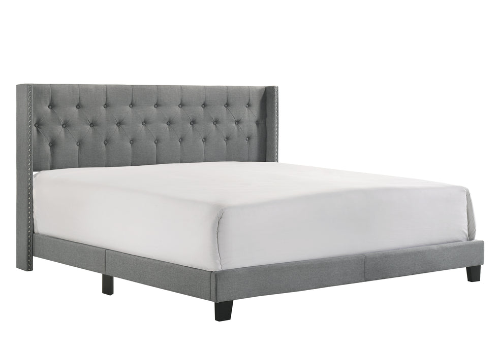 MAKAYLA KING BED GREY